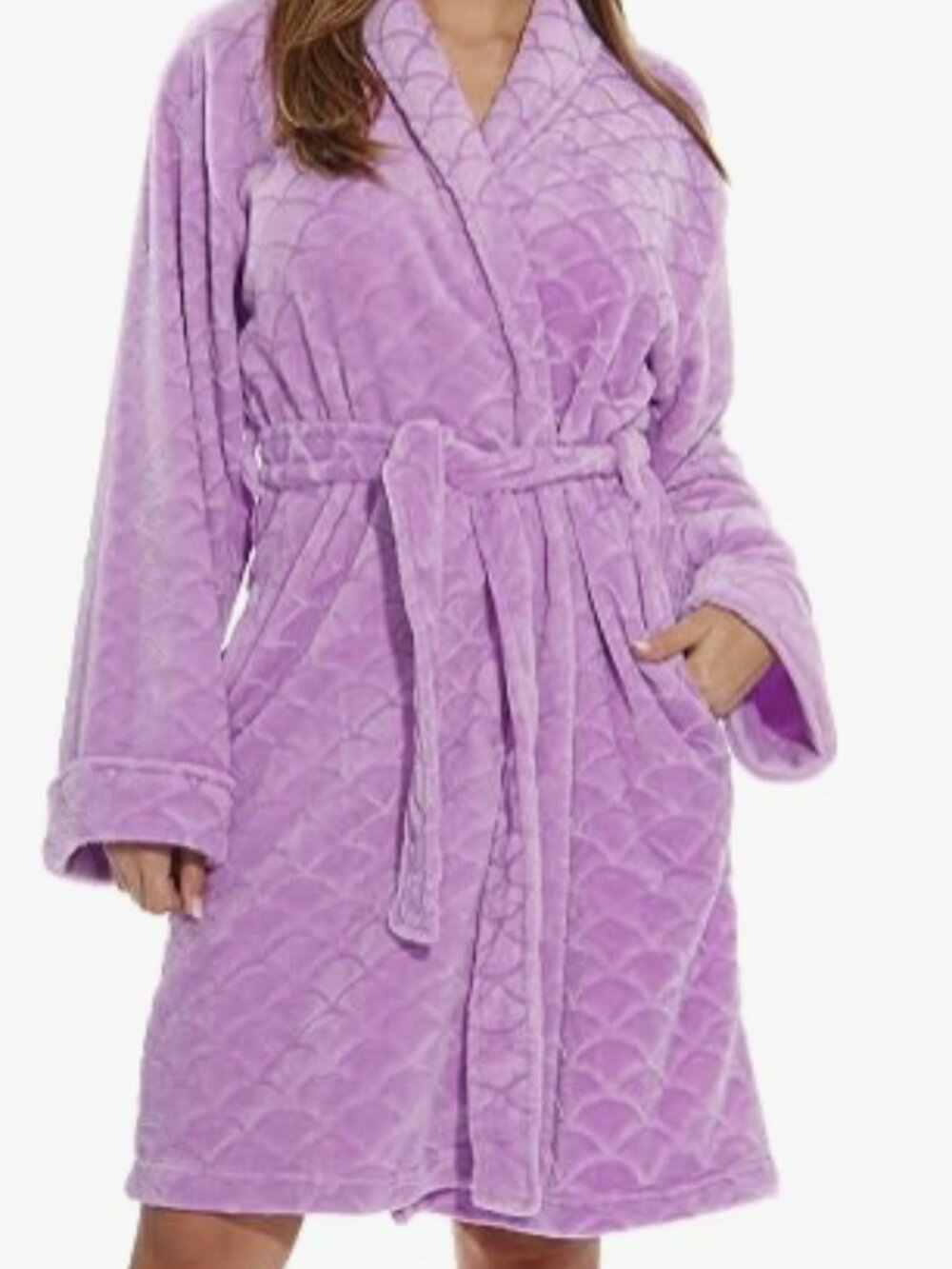 Women's Plush Fleece Bathrobe